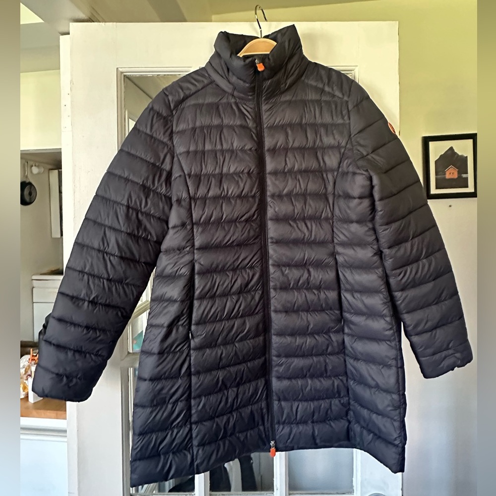 SAVE THE DUCK Women’s Puffer Jacket Carol in Grey Black